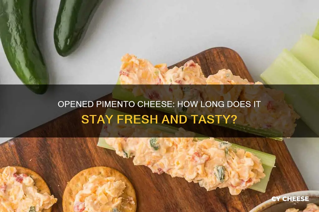 is pimento cheese good once opened