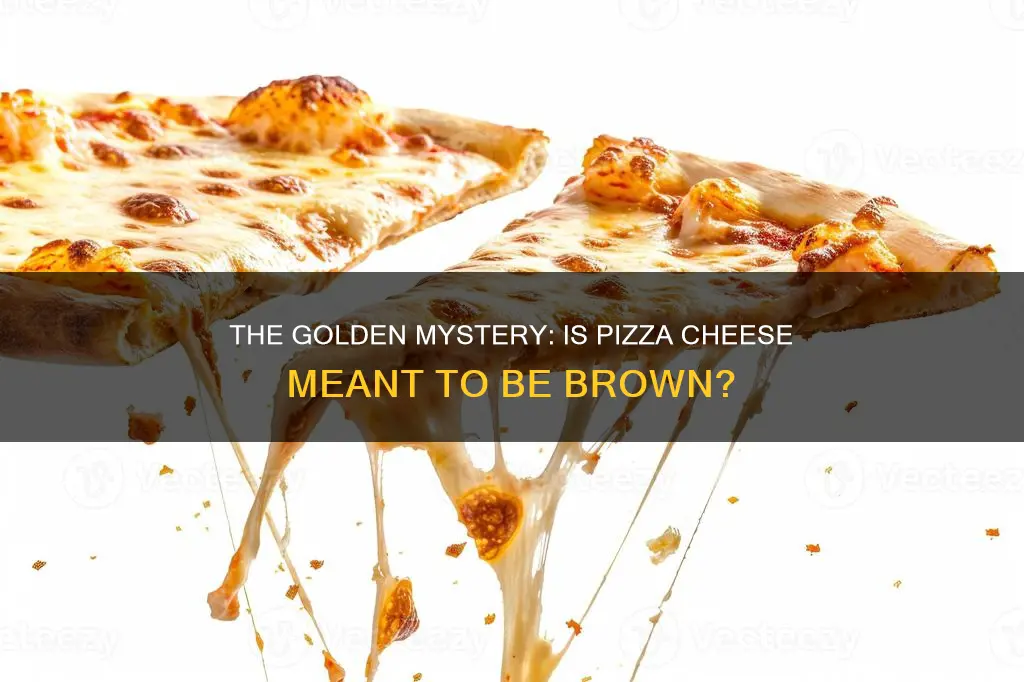 is pizza cheese supposed to be golden brown