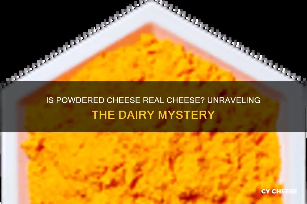 is powedered cheese real chease