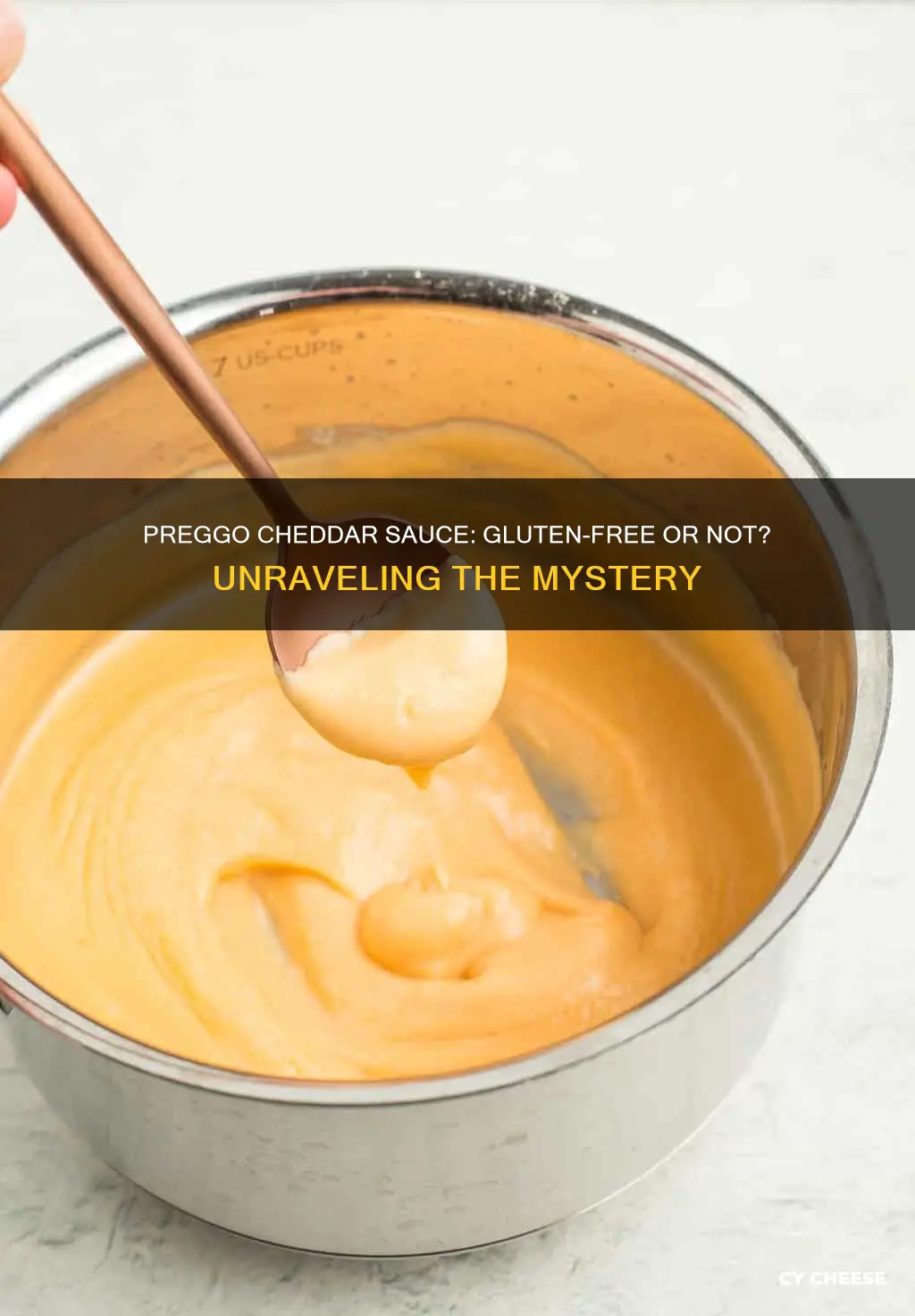 is prego cheddar cheese sauce gluten free