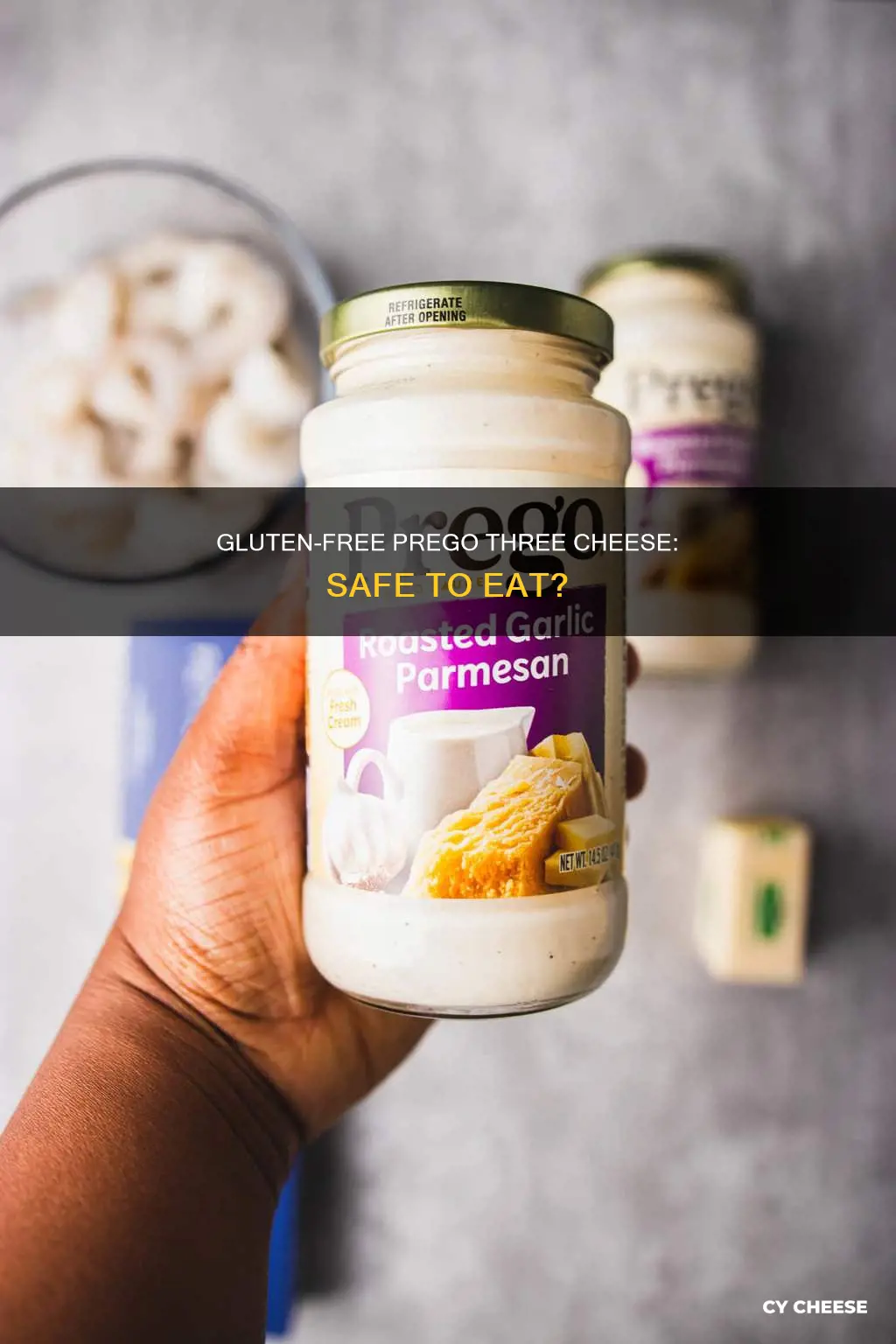 is prego three cheese gluten free