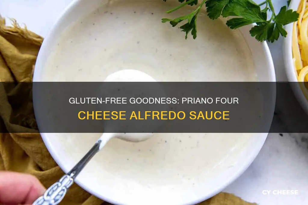 is priano four cheese alfredo sauce gluten free
