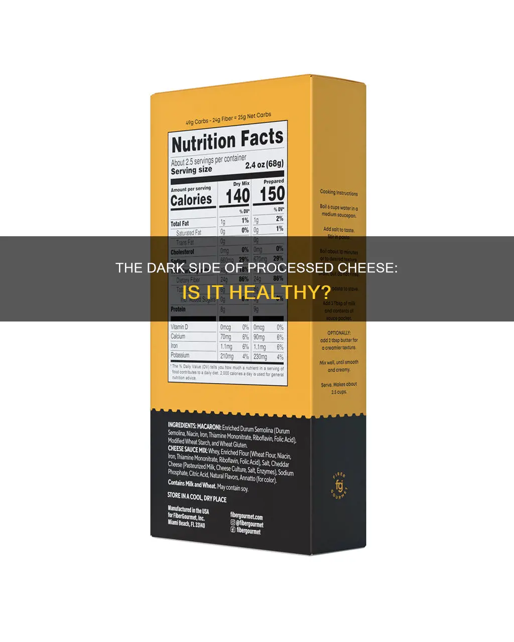 is processed american cheese bad for you