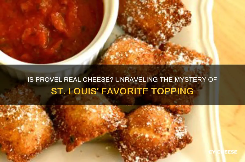 is provel real cheese