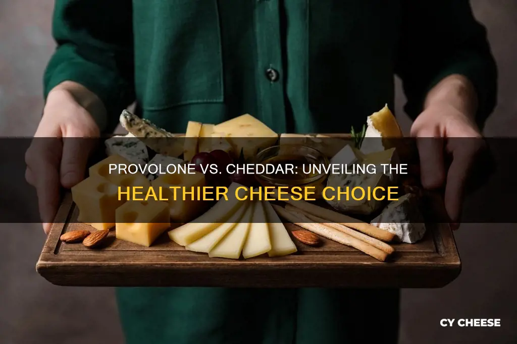 is provolone cheese healthier than cheddar