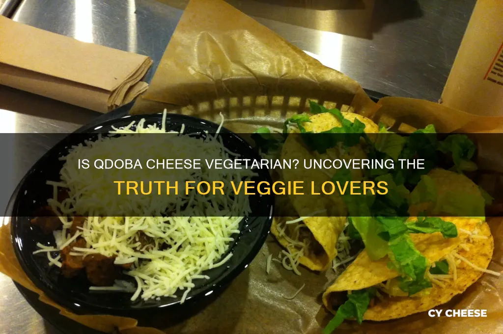 is qdoba cheese vegetarian