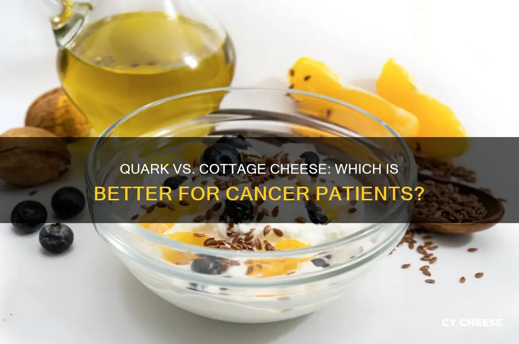 is quarck or cottage cheese good for cancer patient
