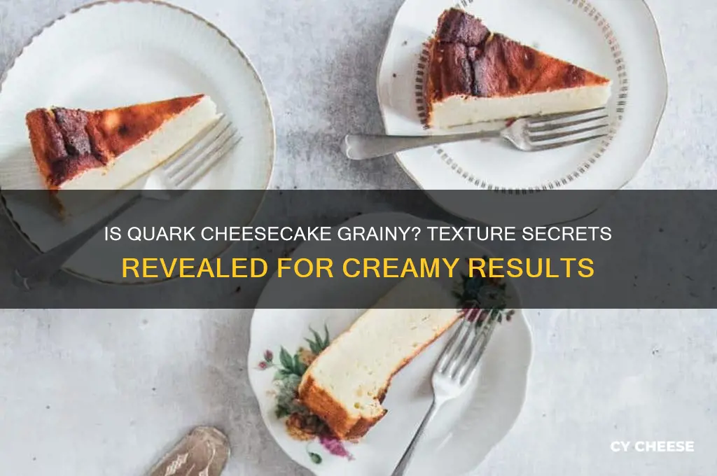 is quark cheese cake grainy