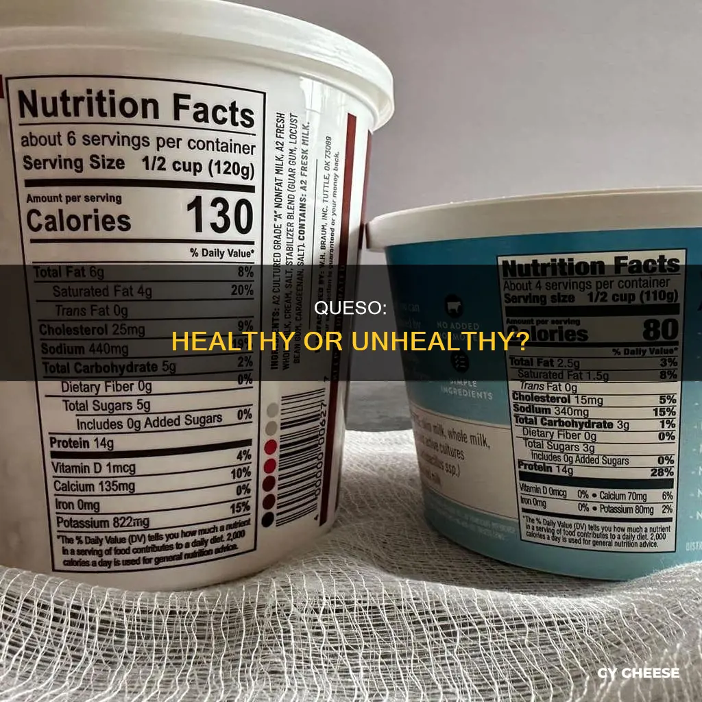 is queso bad for you