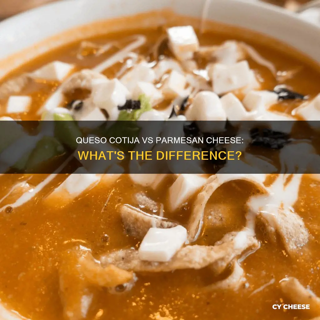 is queso cotija the same as parmesan cheese