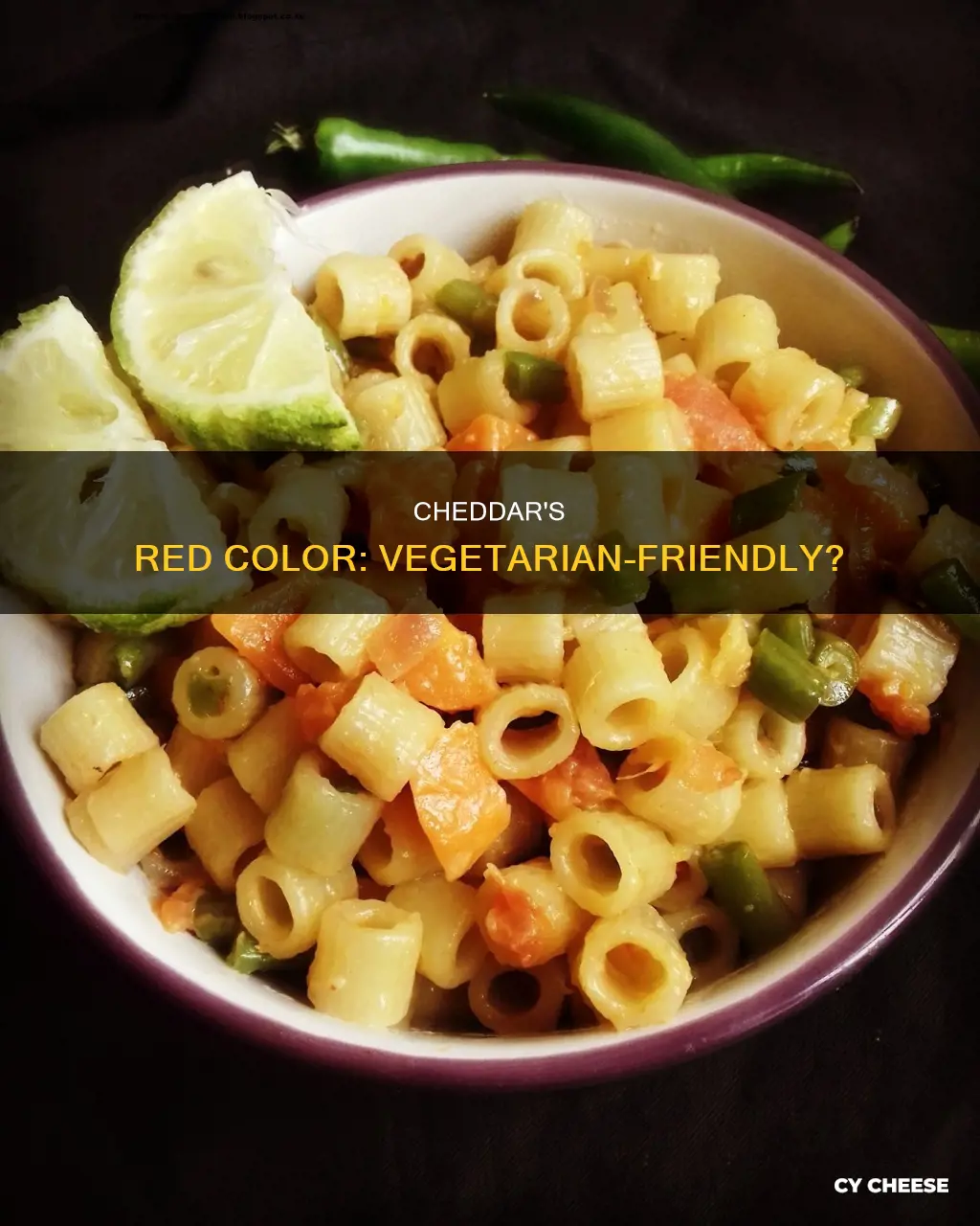 is red cheddar cheese vegetarian
