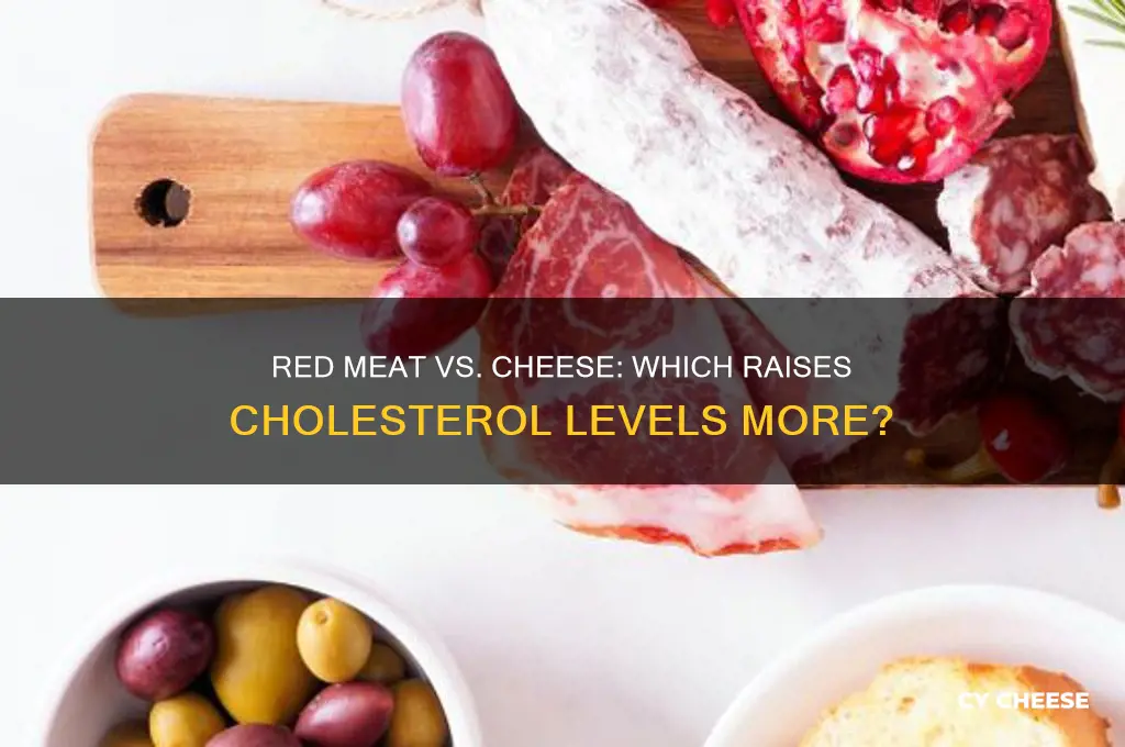 is red meat or cheese worse for cholesterol