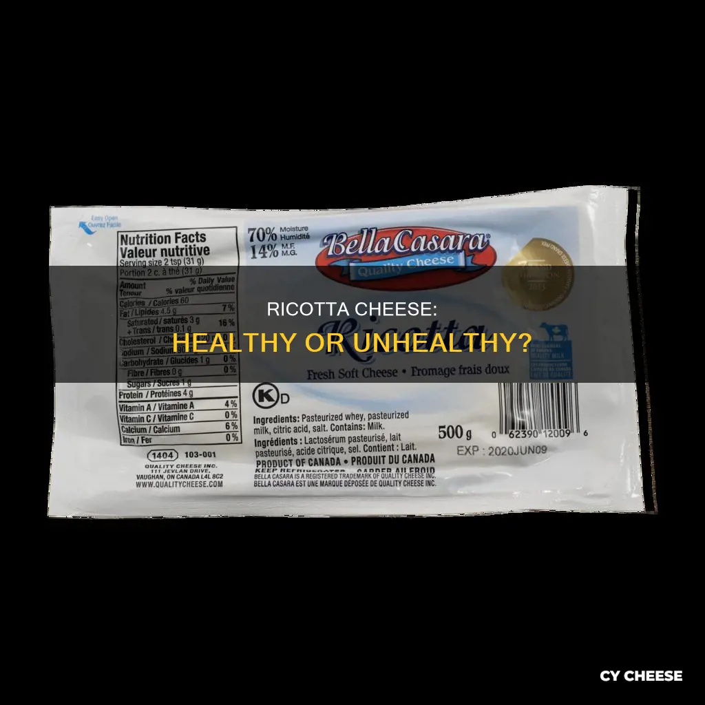 is ricotta cheese bad for you