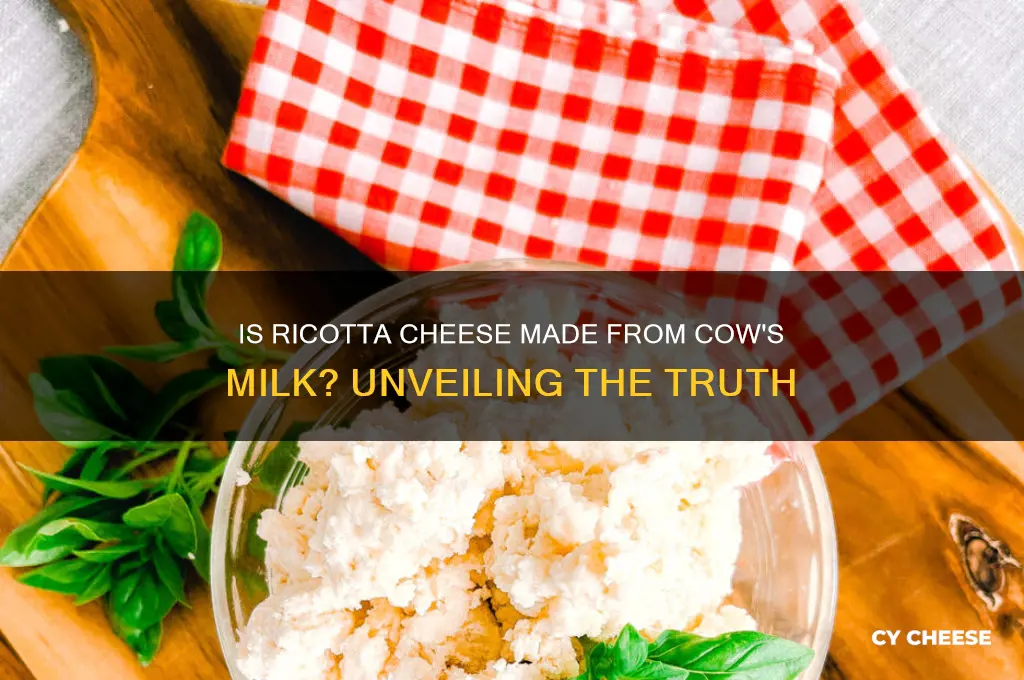 is ricotta cheese cow milk