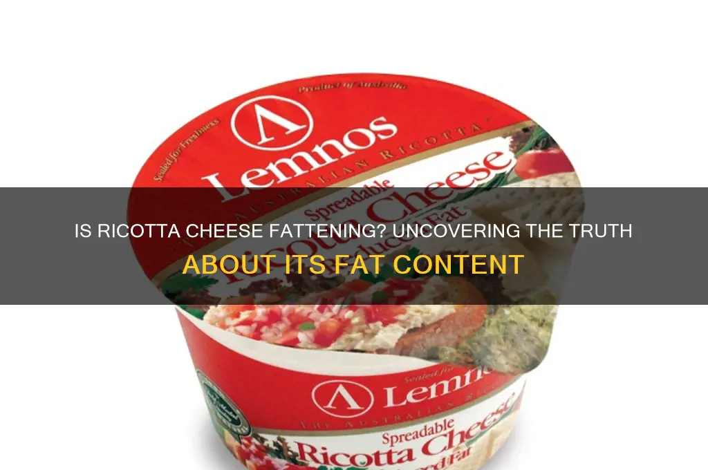 is ricotta cheese fat