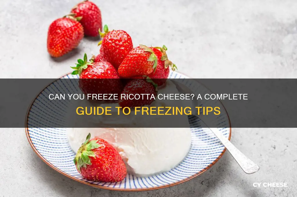 is ricotta cheese freezable