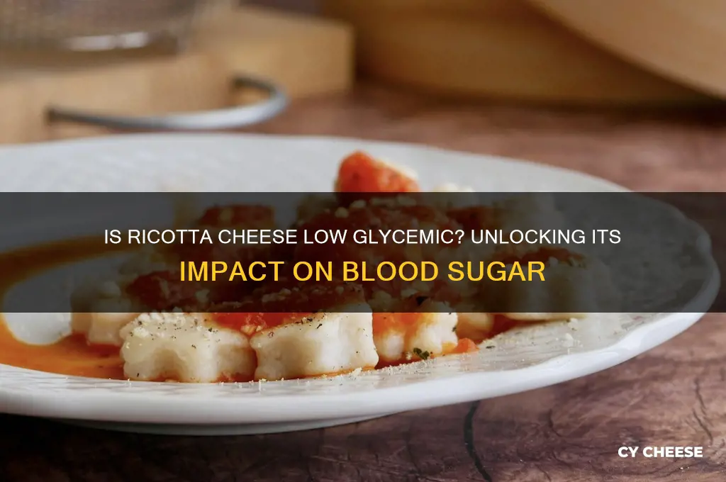 is ricotta cheese low glycemic