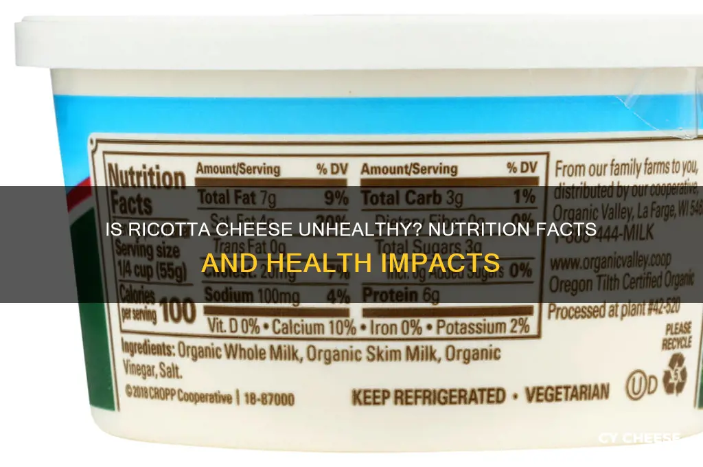 is ricotta cheese unhealthy