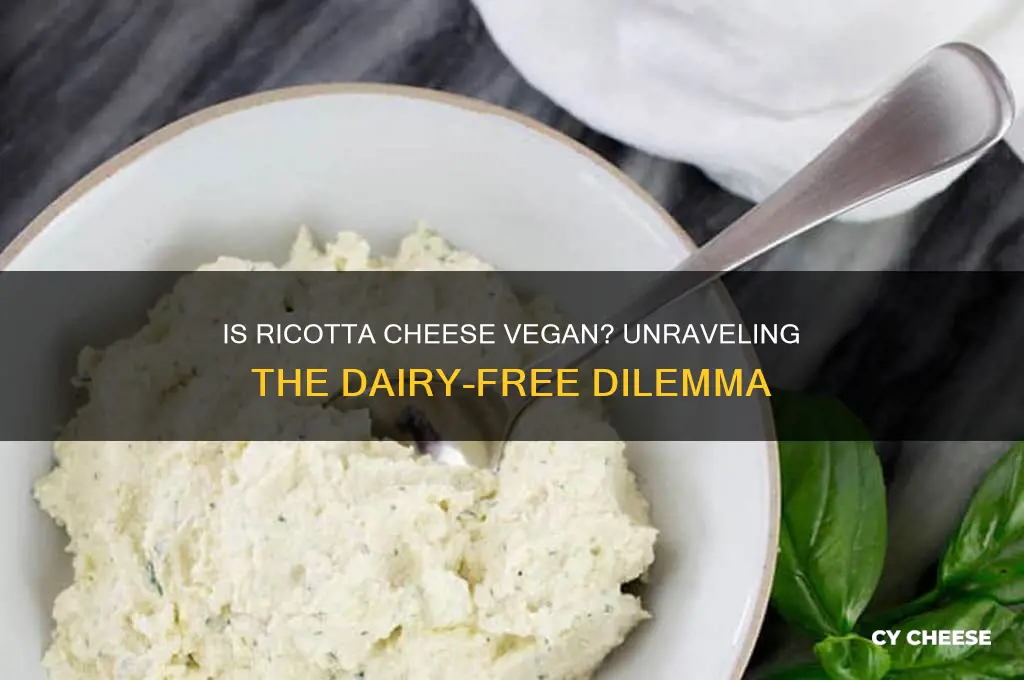 is ricotta cheese vegan
