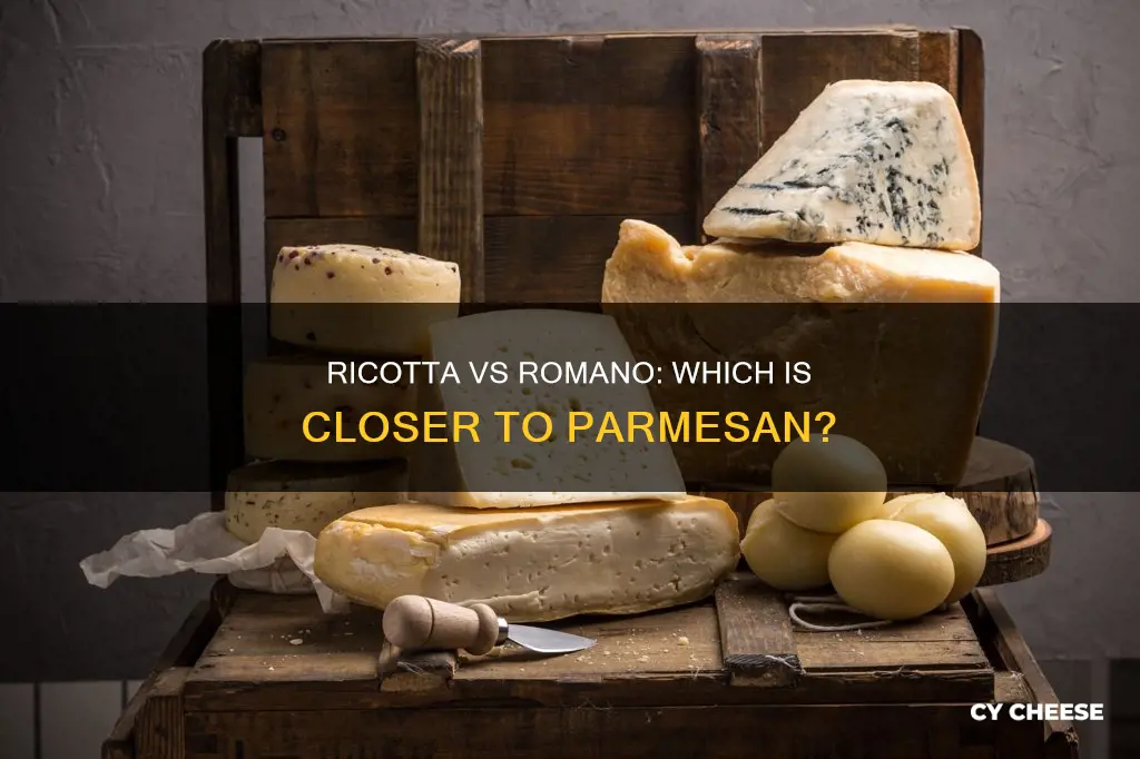is ricotta or romano closer to parmesan cheese