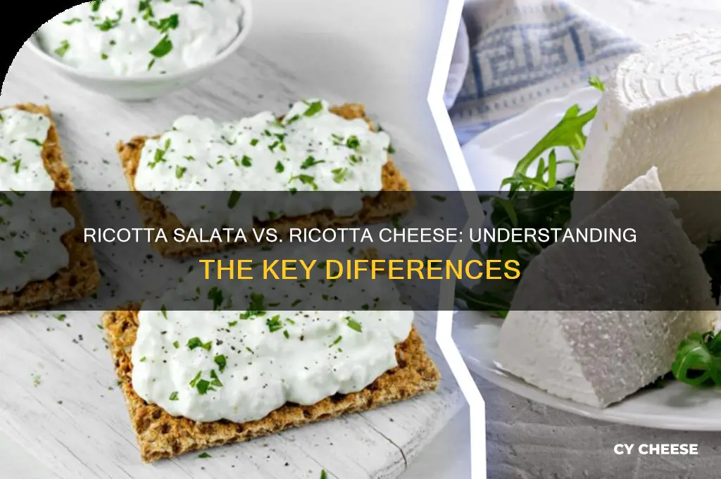 is ricotta salata the same as ricotta cheese
