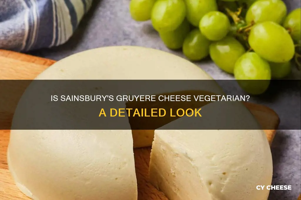 is sainsburys gruyere cheese vegetarian