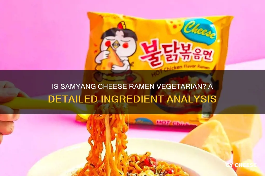 is samyang cheese ramen vegetarian