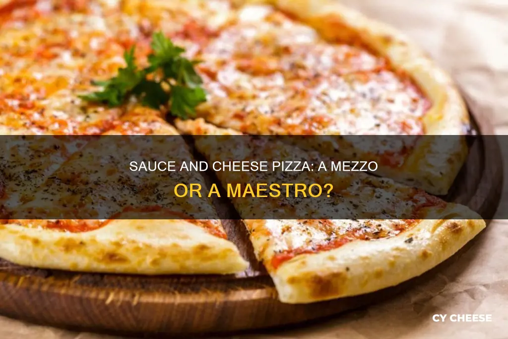 is sauce and cheese pizza mezonos