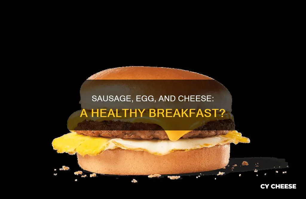 is sausage egg and cheese bad for you