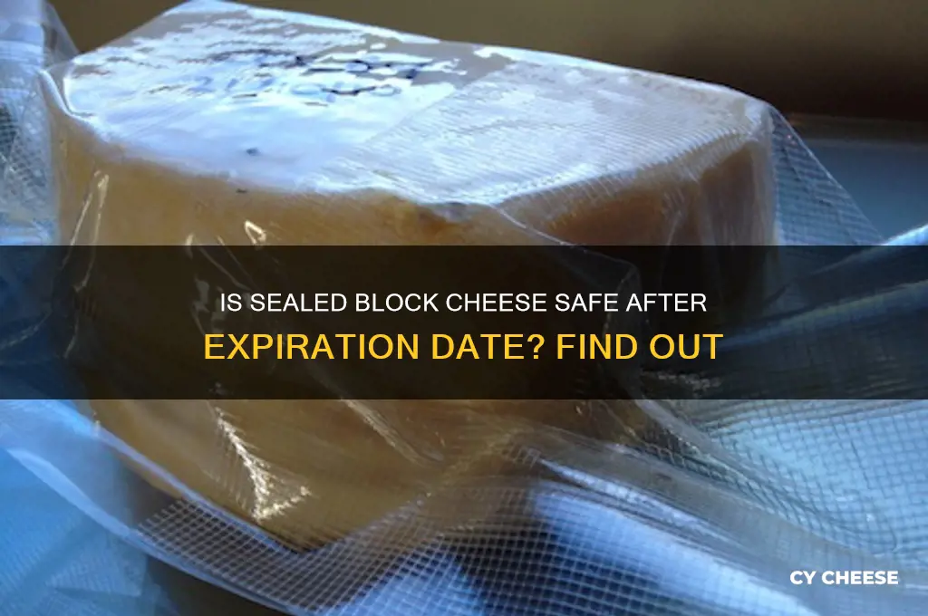 is sealed block cheese safe after expiration date