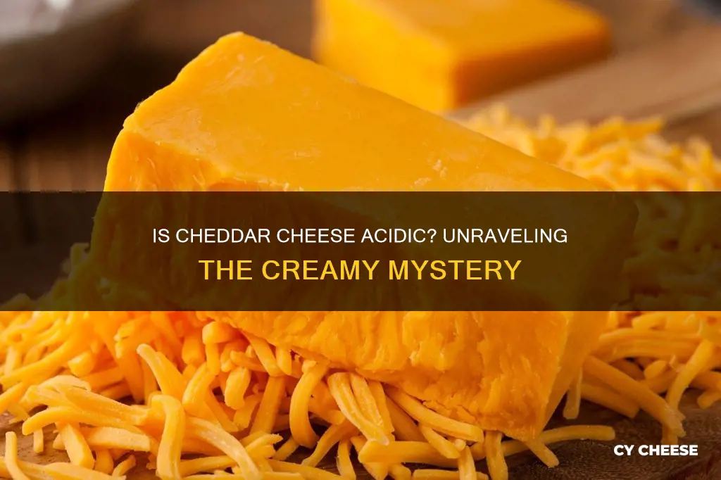 is sharp cheddar cheese acidic