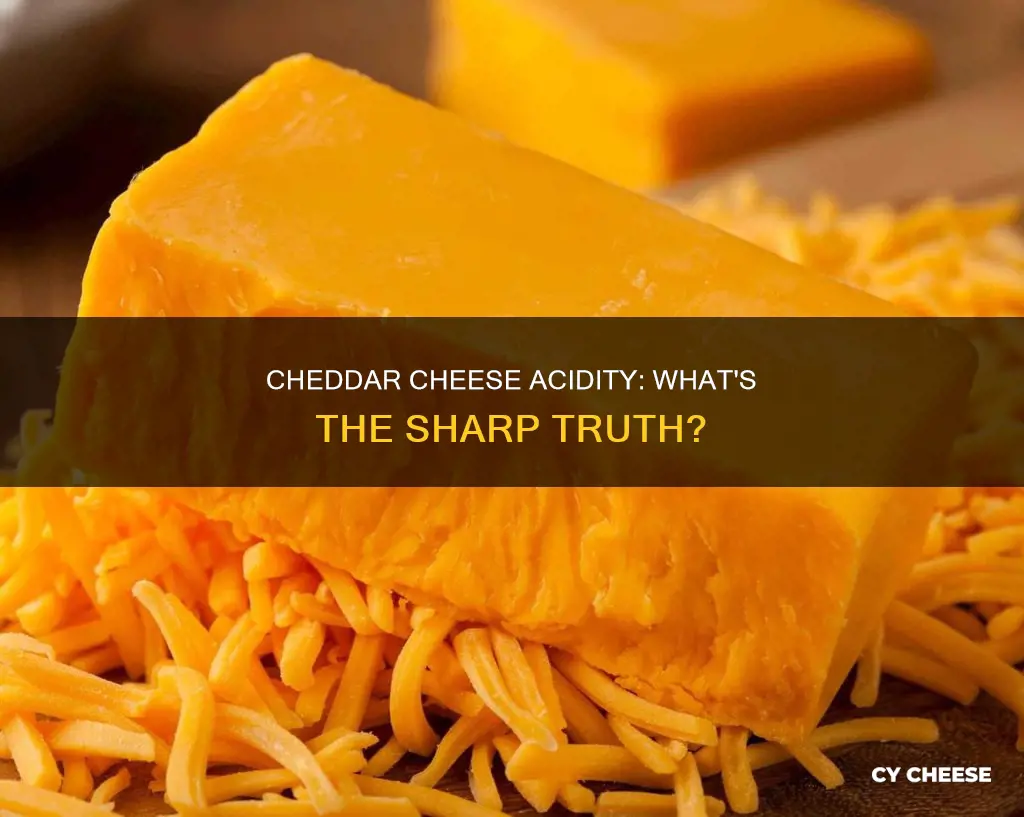 is sharp cheddar cheese acidic