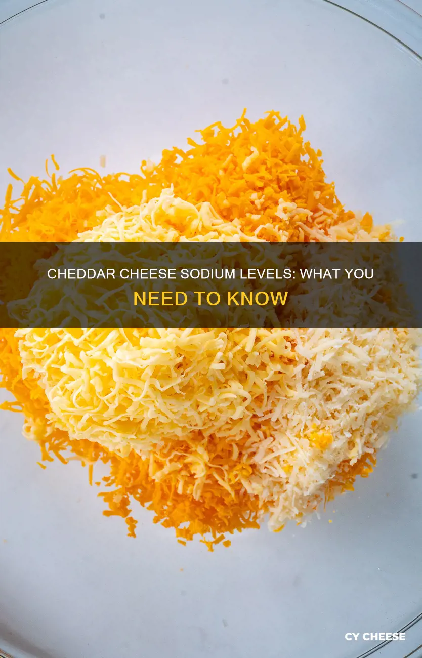 is sharp cheddar cheese high in sodium