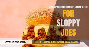 Cheese Debate: Cheddar vs. Colby for Sloppy Joes