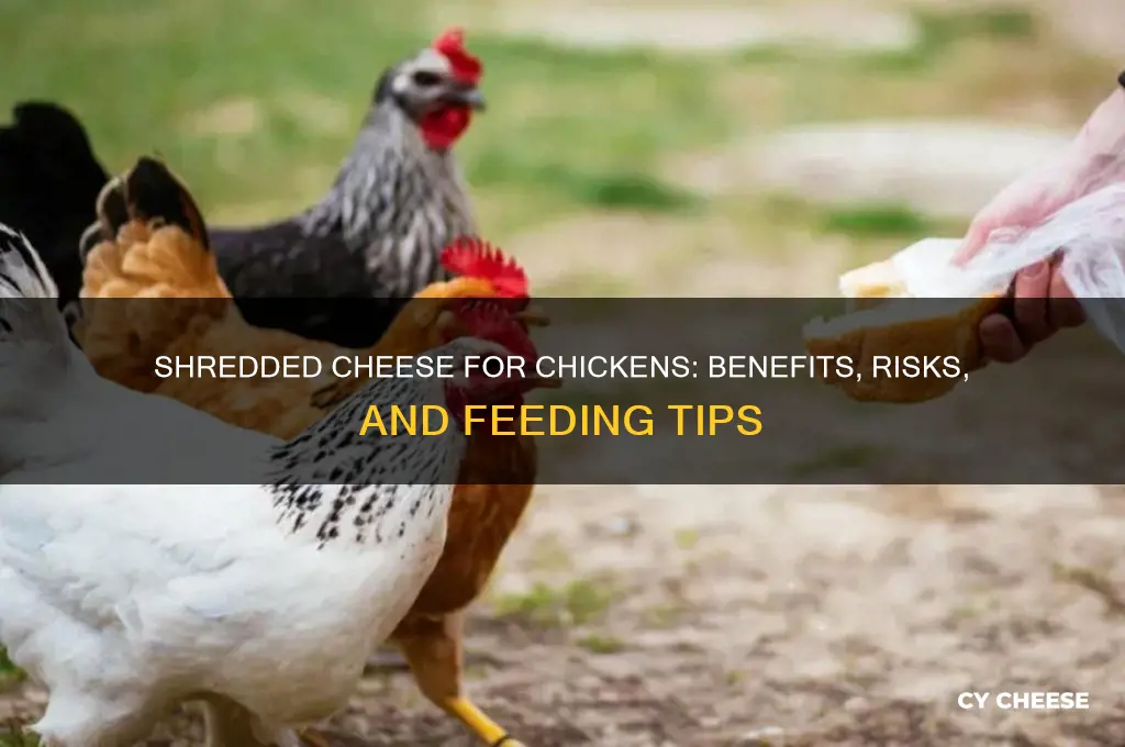 is shredded cheese good for chickens