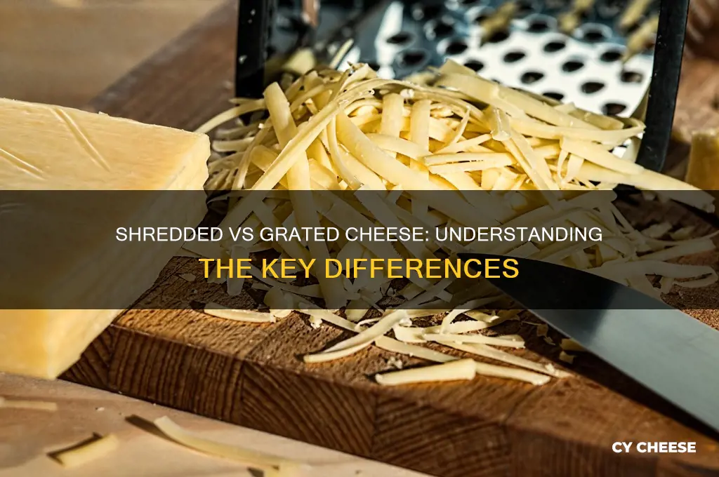 is shredded cheese the same as grated cheese