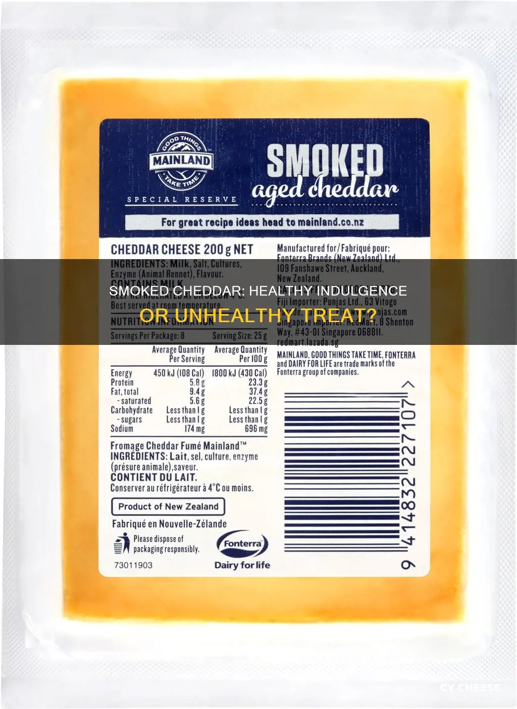 is smoked cheddar cheese healthy