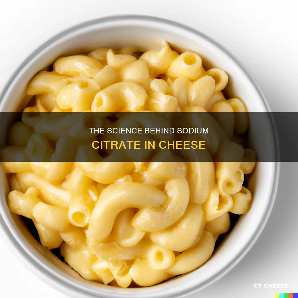 is sodium citrate used in cheese