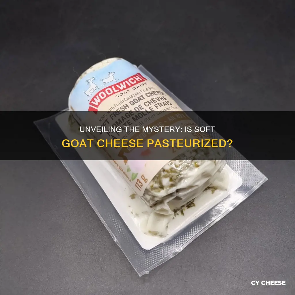 is soft goat cheese pasteurized