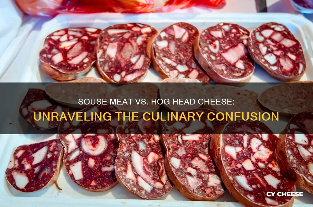is souse meat the same as hog head cheese