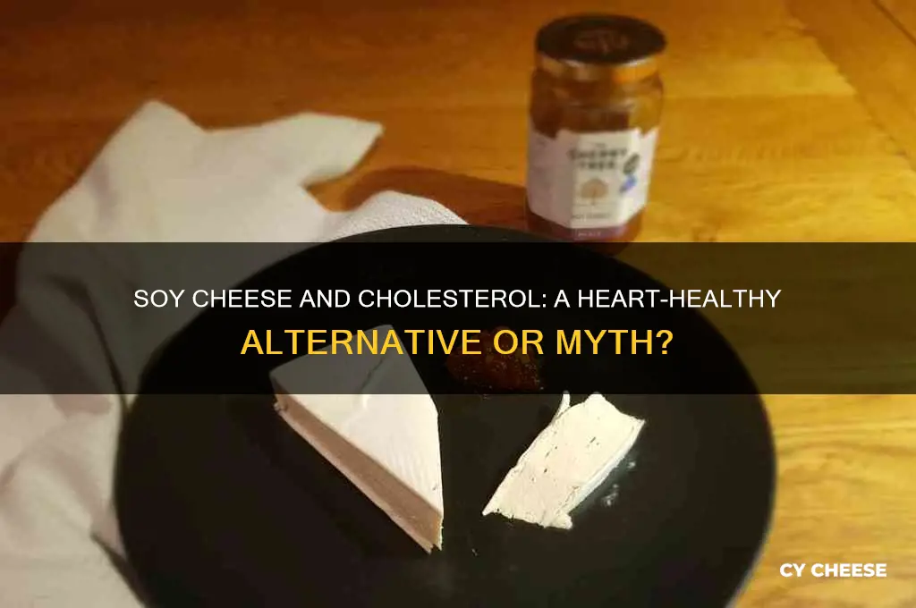 is soy cheese good for cholesterol