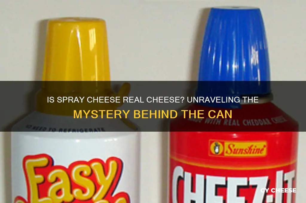is spray cheese real cheese