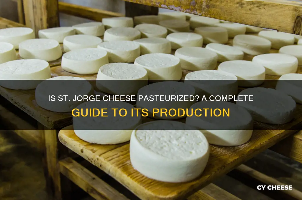 is st jorge cheese pasteurized