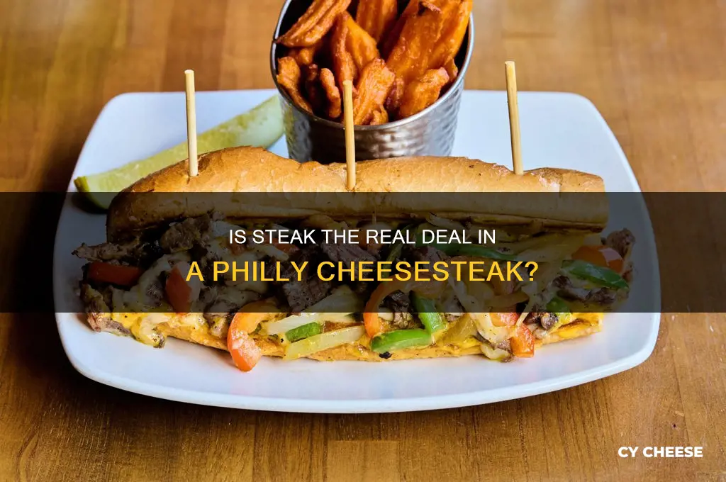 is steak really in a phili steak and cheese