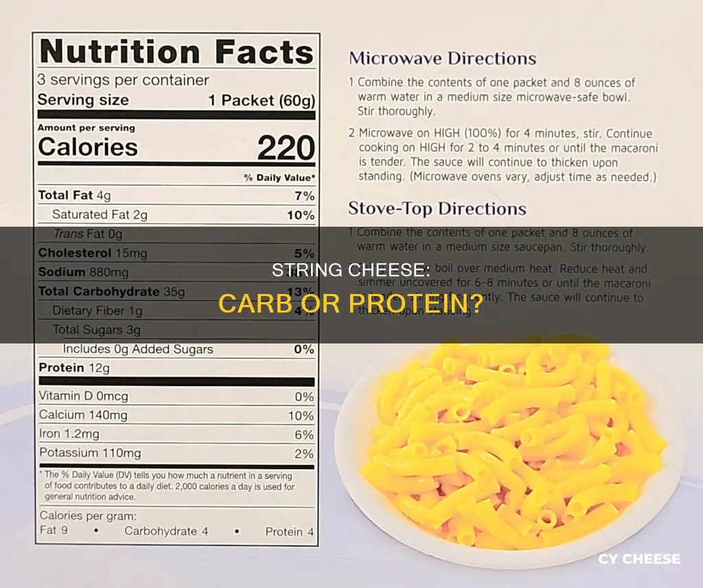 is string cheese a carb