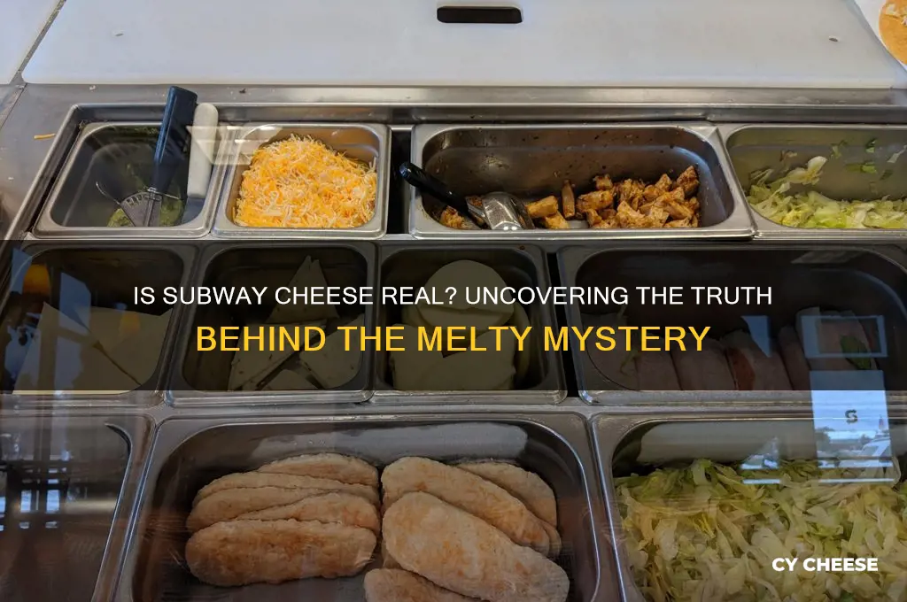 is subway cheese real