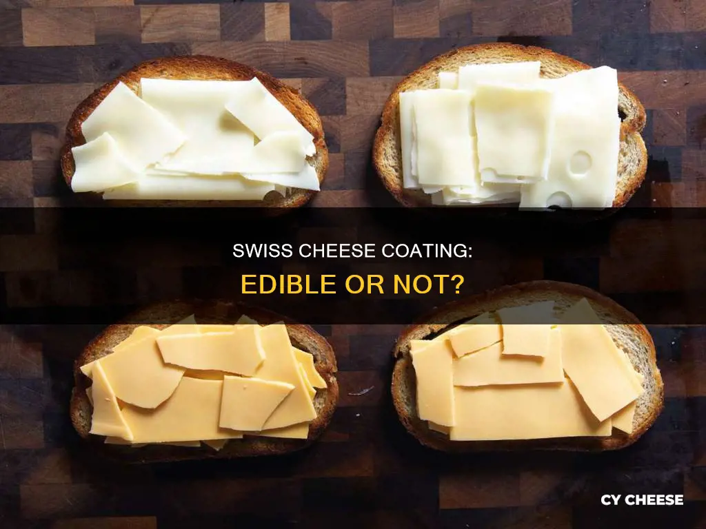 is swiss cheese coating ediable