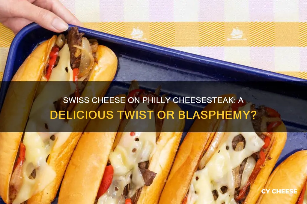 is swiss cheese good on philly cheesesteak
