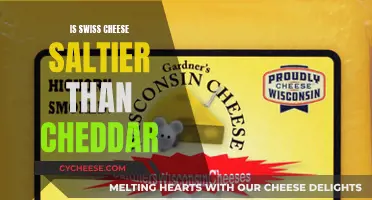 Swiss vs Cheddar: Which Cheese Has More Salt?