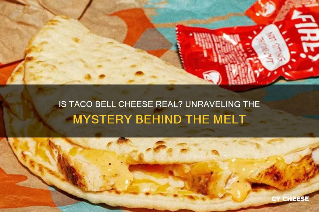 is taco bell cheese real